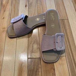 Seychelles blush suede sandals